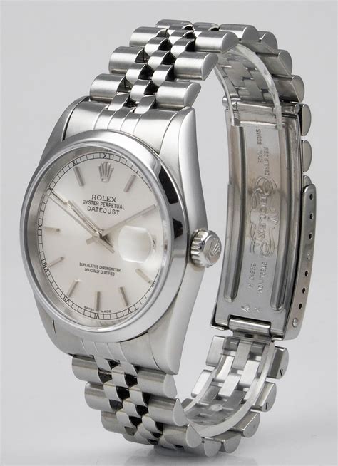 Rolex Oyster Perpetual Datejust 16200 Classic Metallic Silver Dial 1998