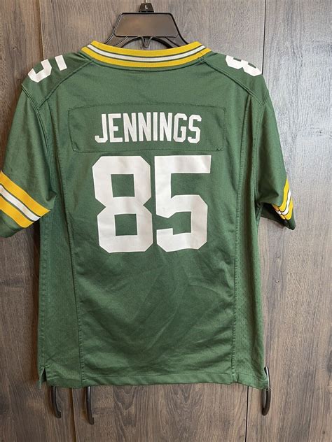 Green Bay Packers Greg Jennings 85 Nike On Field Jersey Youth Size L
