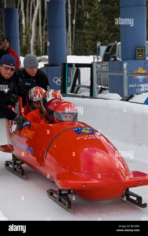 Comet Public Bobsled Four Man Ride Starts From The Top Utah Olympic