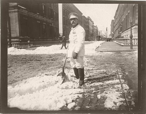 Vintage Snow Removal In The New York City Late 19th Century