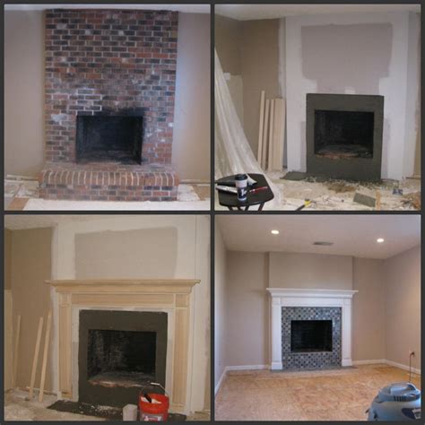 Fireplace Makeover Before And After
