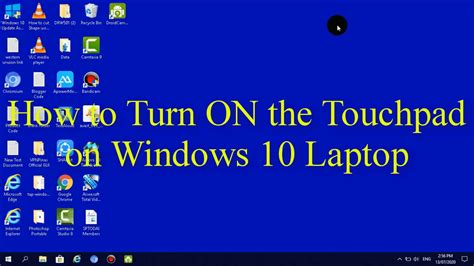 How To Turn On The Touchpad On Windows 10 Laptop Youtube