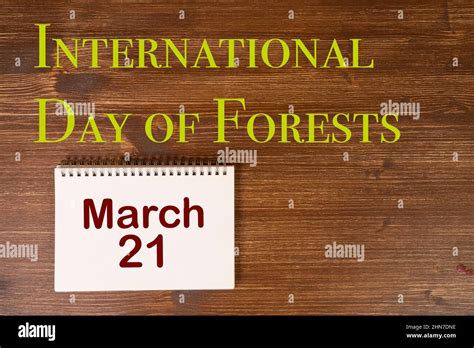The Concept Celebrating The United Nations International Day Of Forests