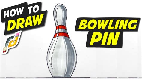 How To Draw A Bowling Pin Youtube