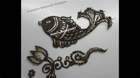 The palms are deisgned with patch work. Beautiful Fish Tattoo Patch Mehndi Henna Design Tutorial ...