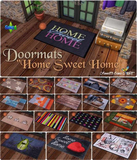 Home Sweet Home Doormats At Annetts Sims 4 Welt Sims 4 Updates
