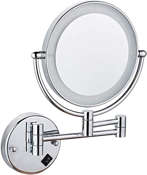 Makeup Mirror With Light Beauty Mirror Wall Mount Swivel Cosmetic Mirrordouble Sided Vanity