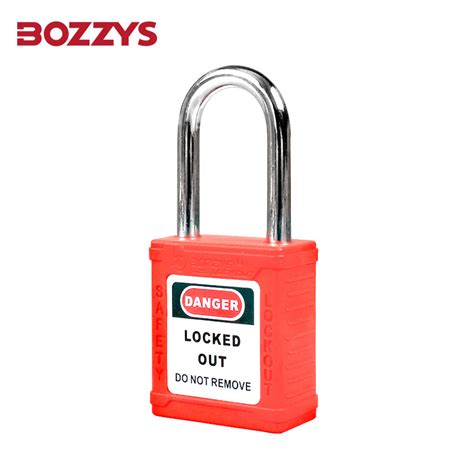 638mm Insulated Nylon Shackle Safety Lockout Padlock With Master Key