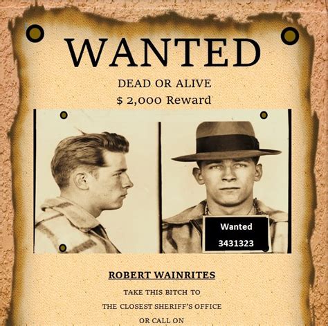 Wanted Poster Template Free Printable In Word Format Excel Tmp