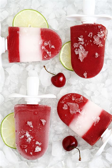 Cherry Limeade Quick Pops Ice Pop Recipes Cherry Limeade Popsicle