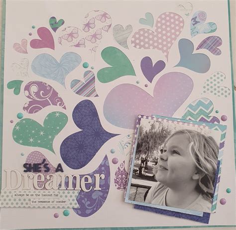 Shes A Dreamer By Kylies Kreations Scrapbook Pages Scrapbook Layouts