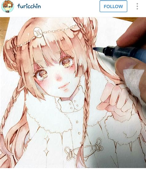 Pin By Laura Moore On Watercolour Anime Art Watercolor