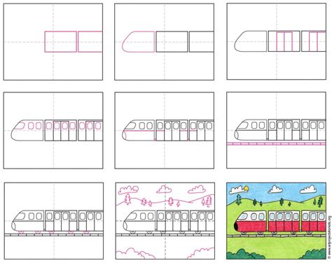 How To Draw A Train · Art Projects For Kids