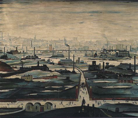 Lowry, 1955 this picture is typical of the panoramic cityscapes. Pin by Kevin Conway on Ls lowry | Art uk, Landscape art, Art