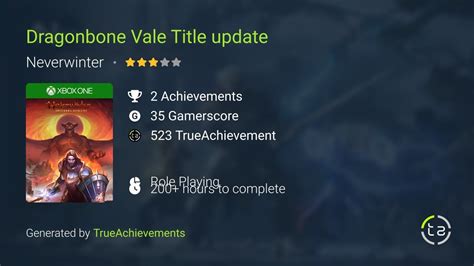 Dragonbone Vale Achievements In Neverwinter