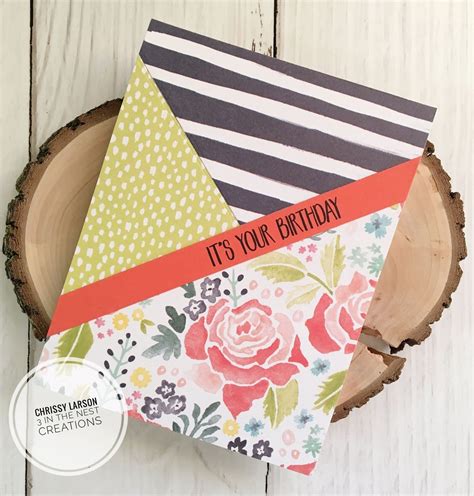 If you want to give the best birthday card to your mother … i think this yellow card full of flowers is the best inspiration for you. Handmade Birthday Card: It's Your Birthday - with stripes, polka dots, and flowers! Great to s ...