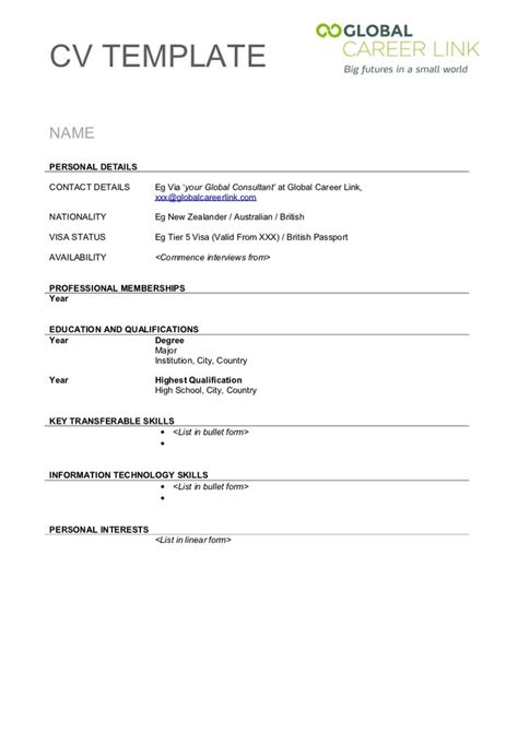 The Enchanting 013 Cvtemplate2012 Phpapp01 Thumbnail Blank Basic Resume