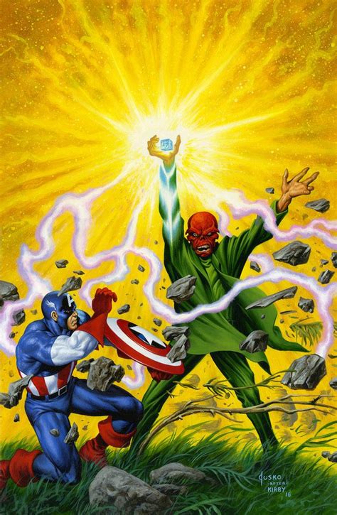Captain America Vs Red Skull By Joe Jusko Marvel Heroes Comics
