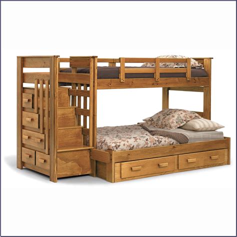 Twin Over Full Wood Bunk Bed With Stairs Bedroom Home Decorating Ideas Qmk0vyj869
