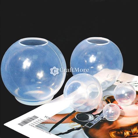 High Transparent Sphere Resin Molds Silicone Sphere Mold Etsy