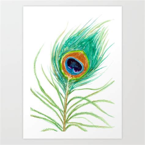 Peacock Feather Art Print By Brazen Design Studio Society6