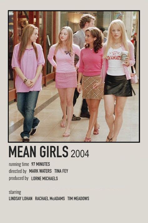Mean Girls Minimalist Poster Mean Girls Film Posters Minimalist Christina Hendricks