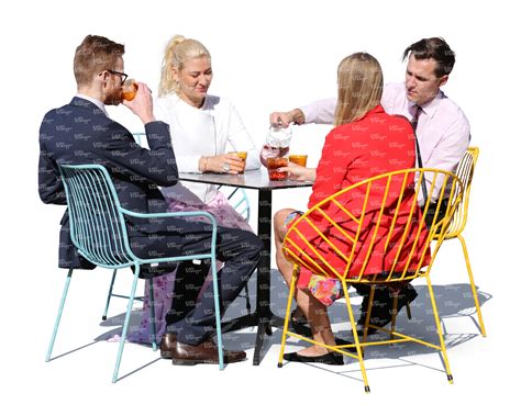 four people sitting in a cafe - VIShopper