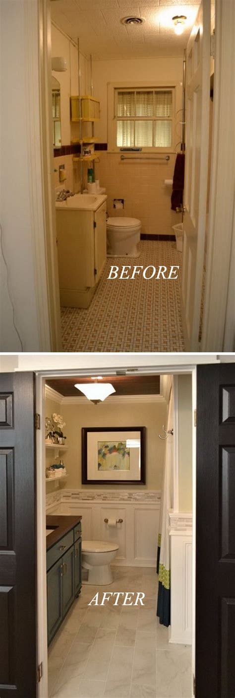 Popular home remodeling culture makes it seem like bathroom remodels must cost five figures and everything remodeling your small bathroom quickly and efficiently. 37 Small Bathroom Makeovers. Before And After Pics - Home Magez