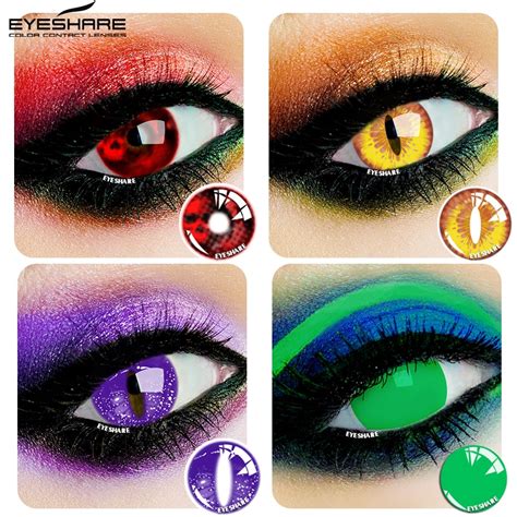 Eyeshare 1 Pair Eye Of Death Cosplay Scarly Contact Lenses For Eyes