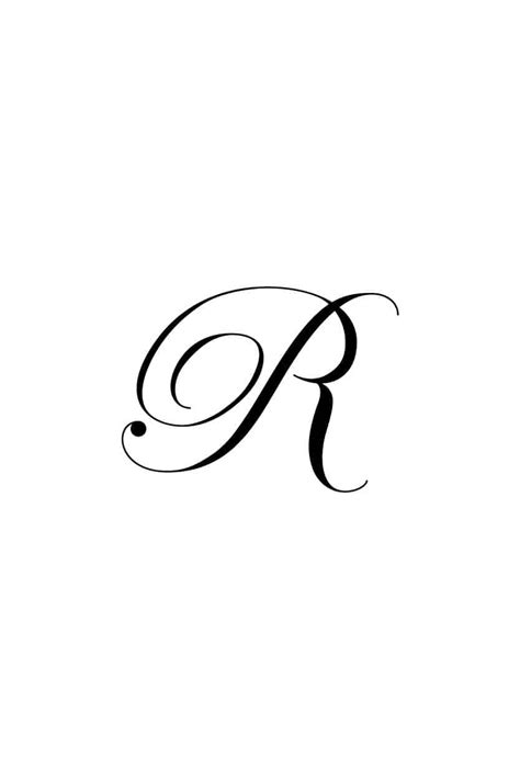 Free Printable Royal Fancy Cursive Letters Cursive Capital R Freebie