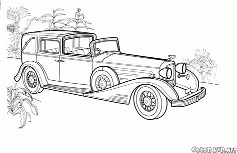 Coloring Page Antique Cars