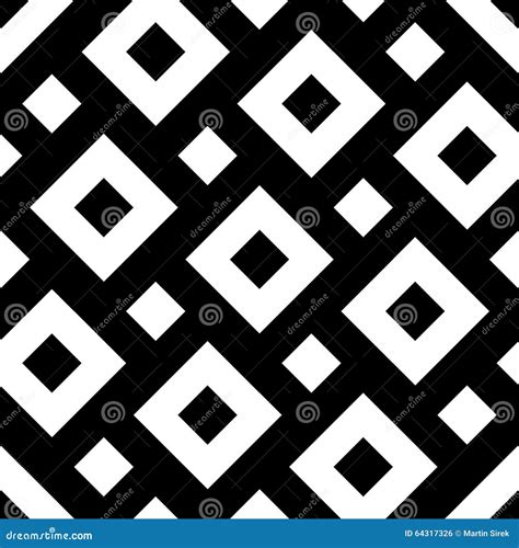Vector Modern Seamless Geometry Pattern Squares Black And White