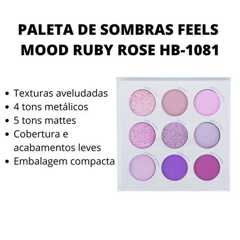PALETA DE SOMBRAS RUBY ROSE FEELS MOOD HB 1081