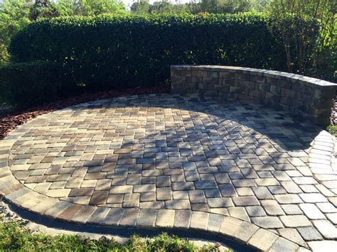 Pin By Stonecraft Pavers On Round Paver Patio And Stone Seating Wall By