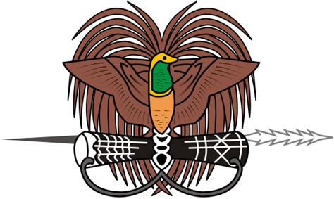 Papua New Guinea Coat Of Arms Coloring Pages