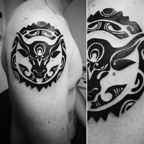 This makes it a great choice. 75 Taurus Tattoos For Men - Zodiac Ink Design Ideas