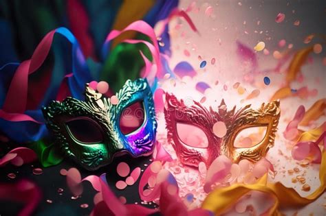 Celebrating The Mysterious World Of Party Masks Ai Generated