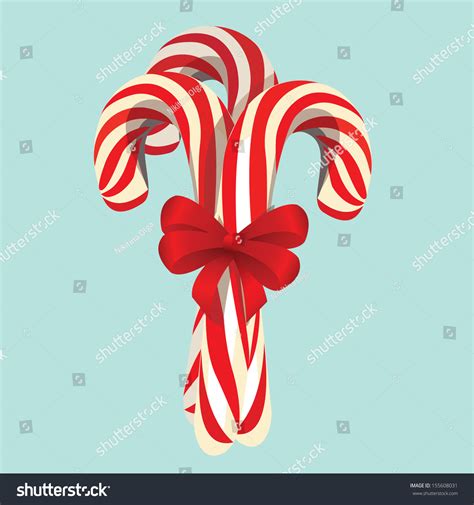 Candy Cane Isolated Vector Illustration 155608031 Shutterstock