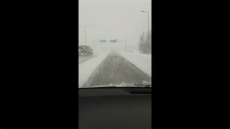 Heavy Snowfall In Helsinki Finland Youtube