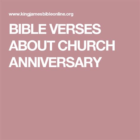 Bible Verses About Church Anniversary Stuff To Buy Pinterest