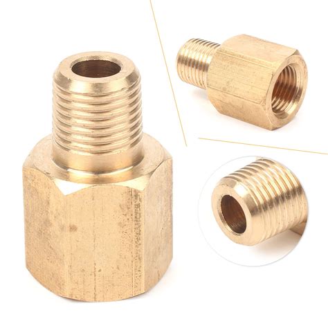 18 Female Bspt To 18 Male Npt Coupling Brass Pipe Fitting Gauge