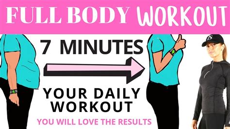 Full Body Workout 7 Minute Workout For Weight Loss Belly Fat