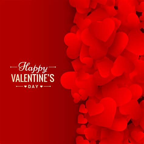 Love Hearts Red Background Vector Design Illustration Download Free