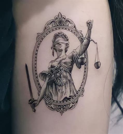 20 Best Lady Justice Tattoos By Our Opinion