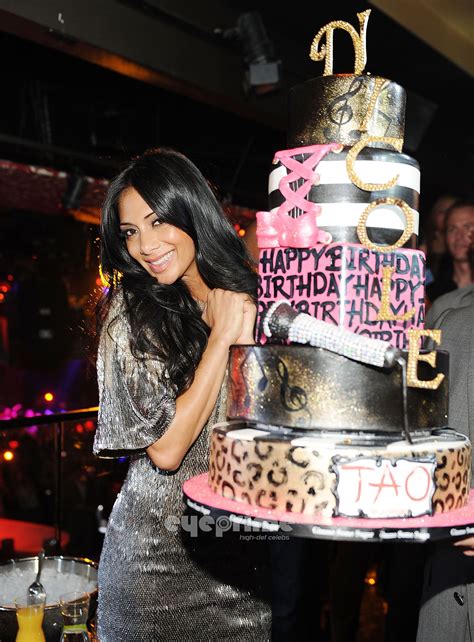 Nicole Scherzinger Celebrates Her Birthday At Tao Nightclub In Las