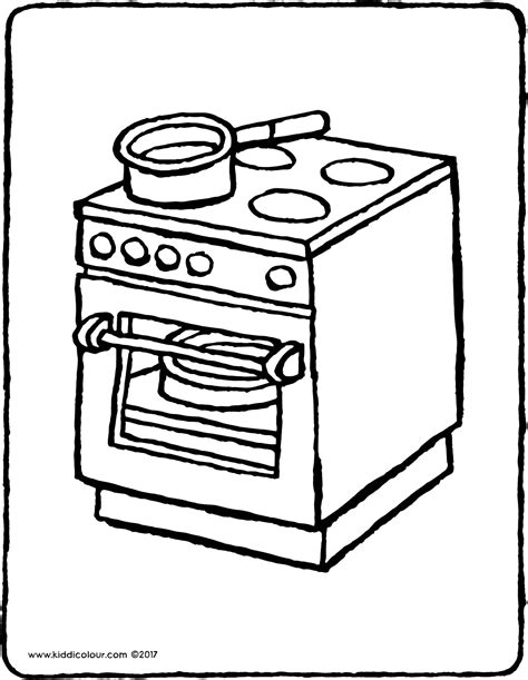 Stove Coloring Page At Free Printable Colorings Images And Photos Finder