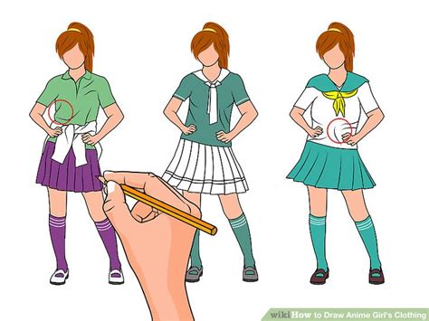 How To Draw Anime Girls Clothing With Pictures Wikihow