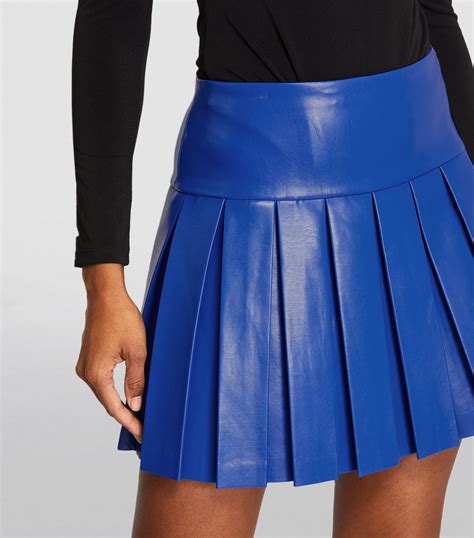 Alice Olivia Vegan Leather Mini Skirt Harrods Ve