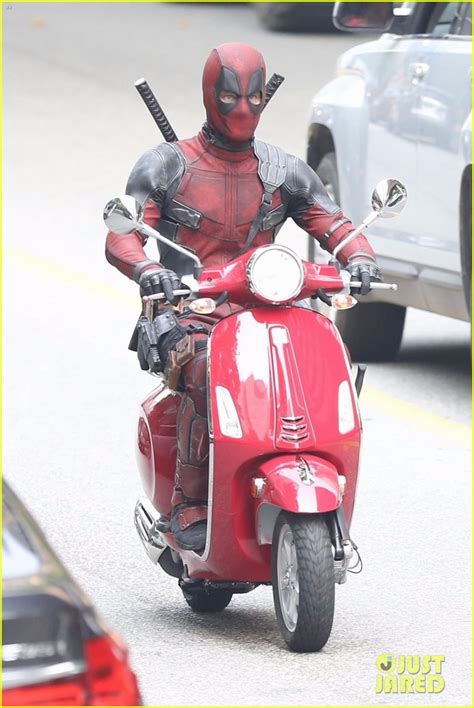 Deadpool Takes A Scooter Ride In New Deadpool 2 Set Photos Photo
