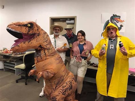 We Had A Group Costume Contest At Work Today And Chose Jurassic Park We Won Costume Contest